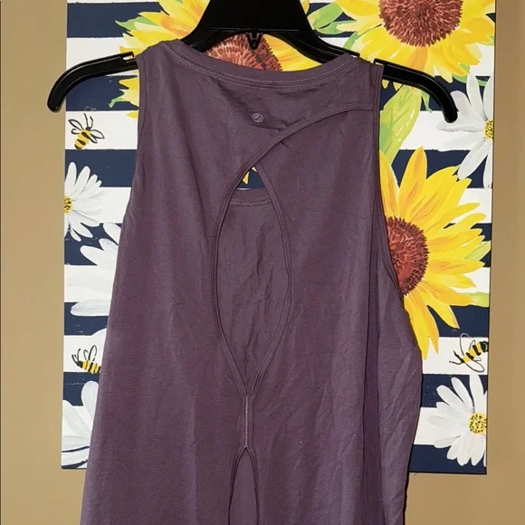 Women's Purple Sleeveless Crz Yoga Tank L - Picture 6 of 7